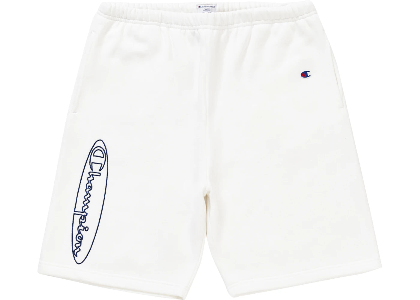 Supreme Champion Outline Sweatshort White