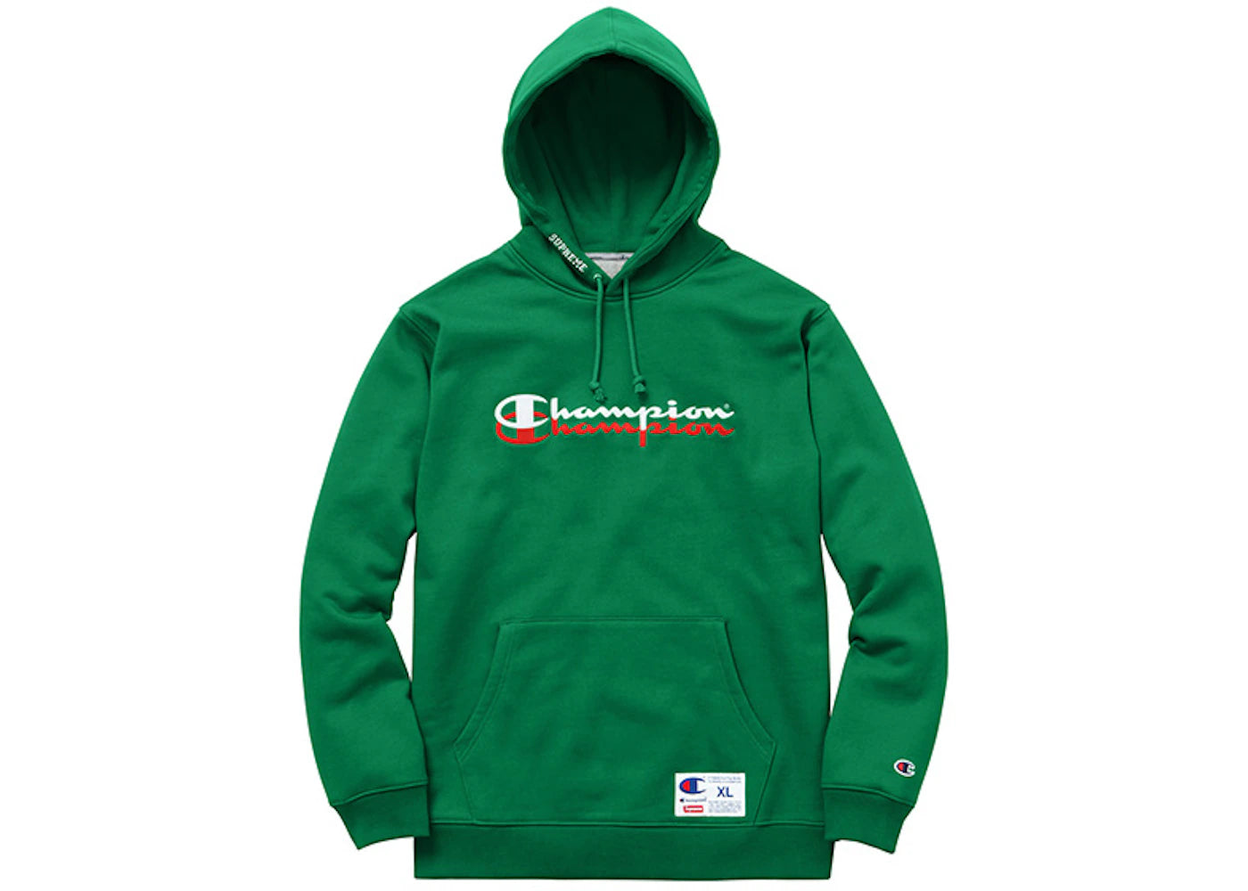 Supreme Champion Scripted Hoodie Kelly Green