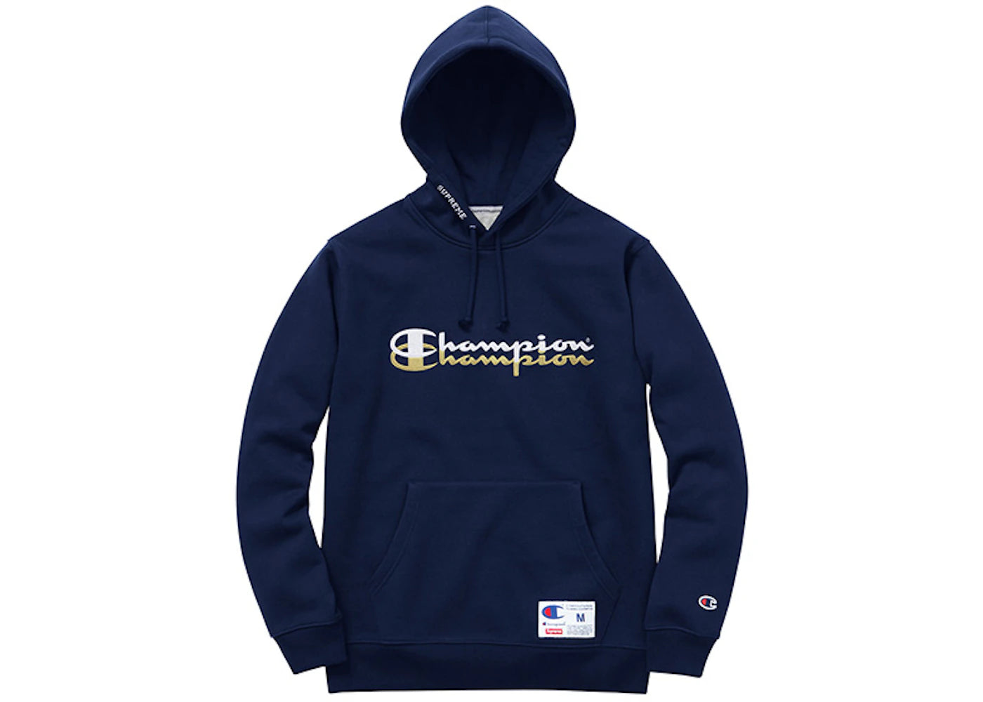 Supreme Champion Scripted Hoodie Navy