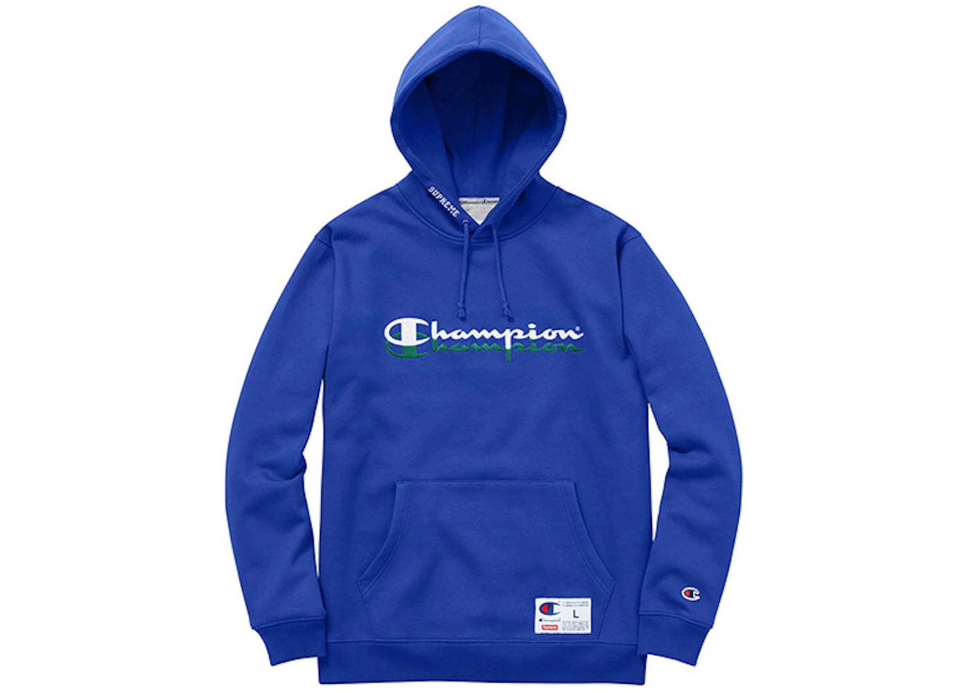 Supreme Champion Scripted Hoodie Royal