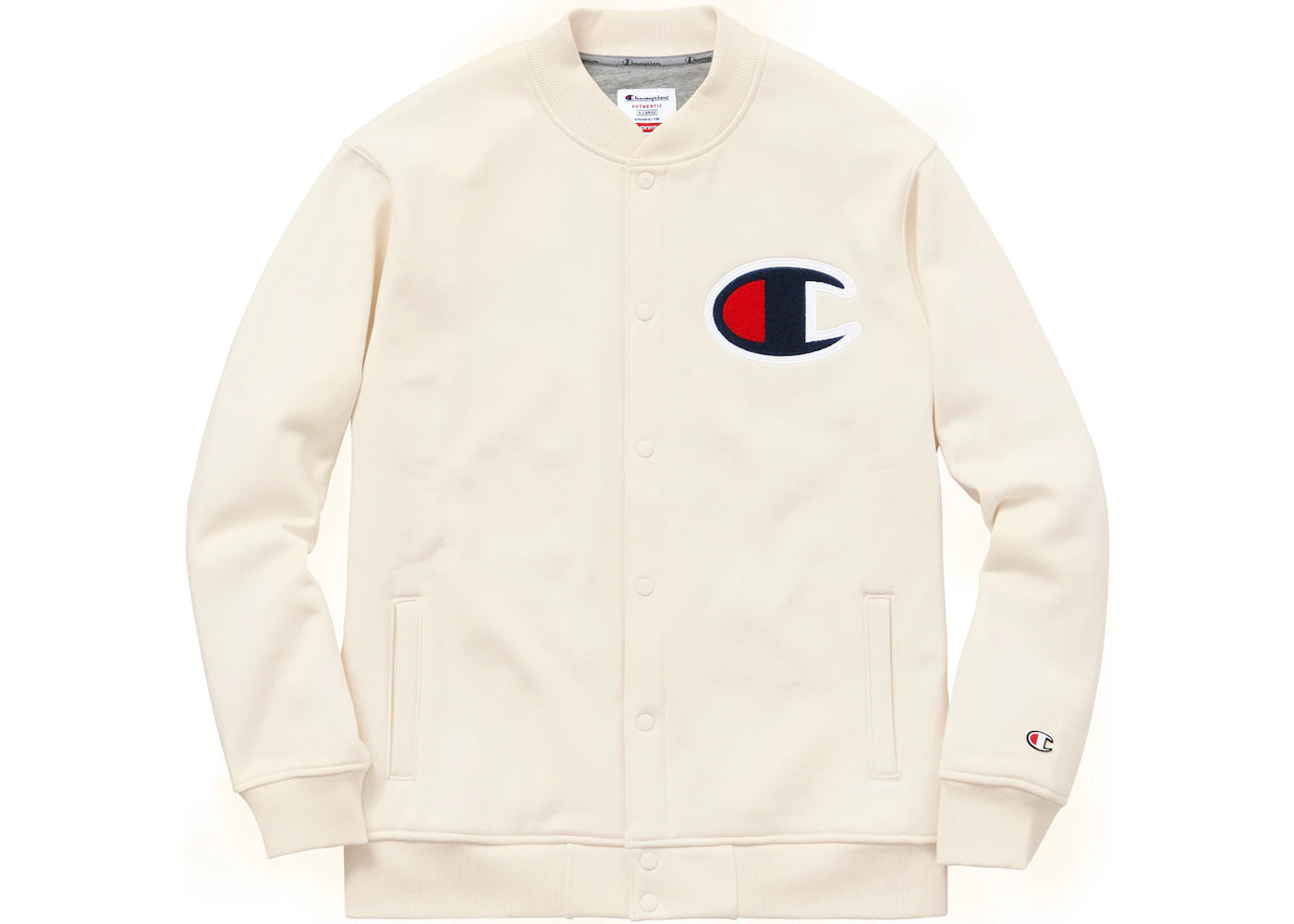 Supreme Champion Snap Front Sweat Natural