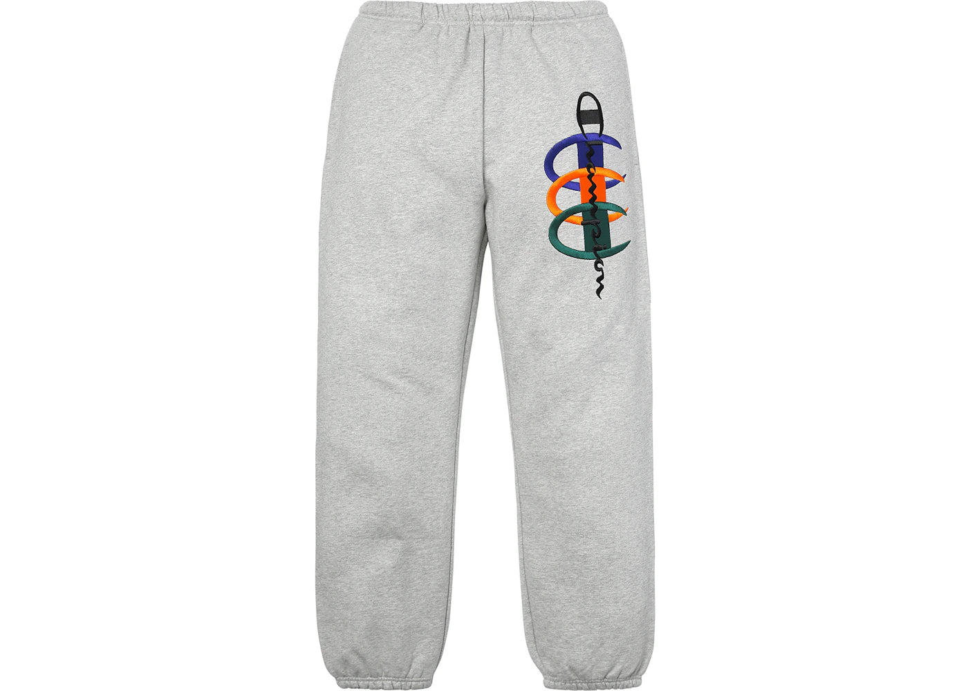 Supreme Champion Stacked C Sweatpant Heather Grey