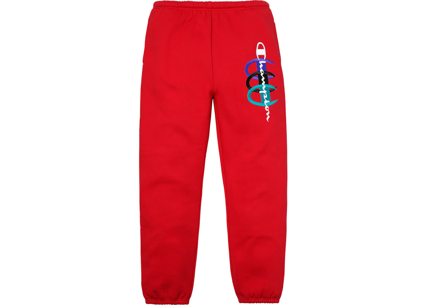 Supreme Champion Stacked C Sweatpant Red