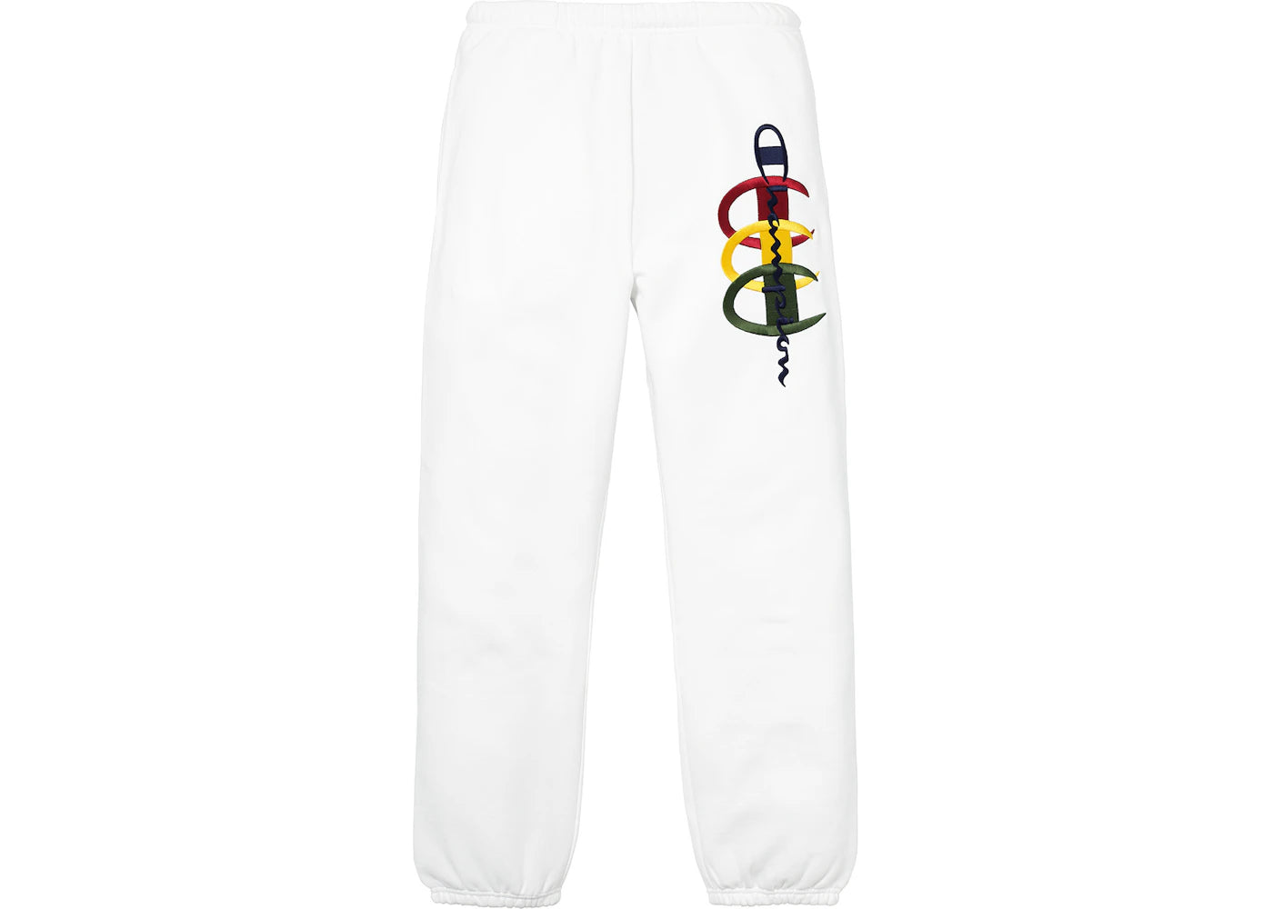 Supreme Champion Stacked C Sweatpant White