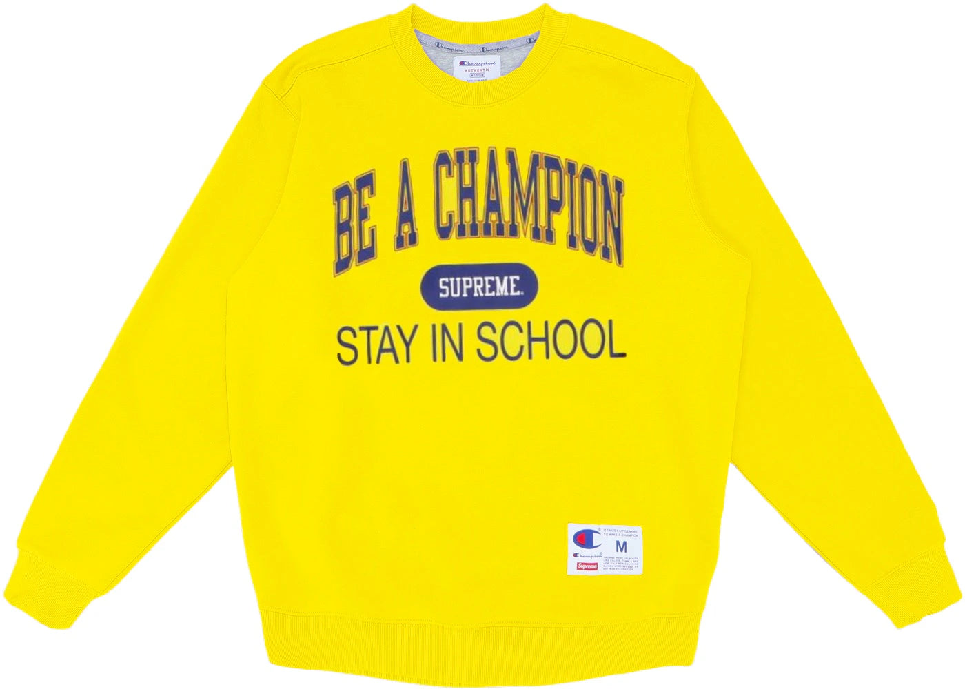 Supreme Champion Stay In School Crewneck Yellow