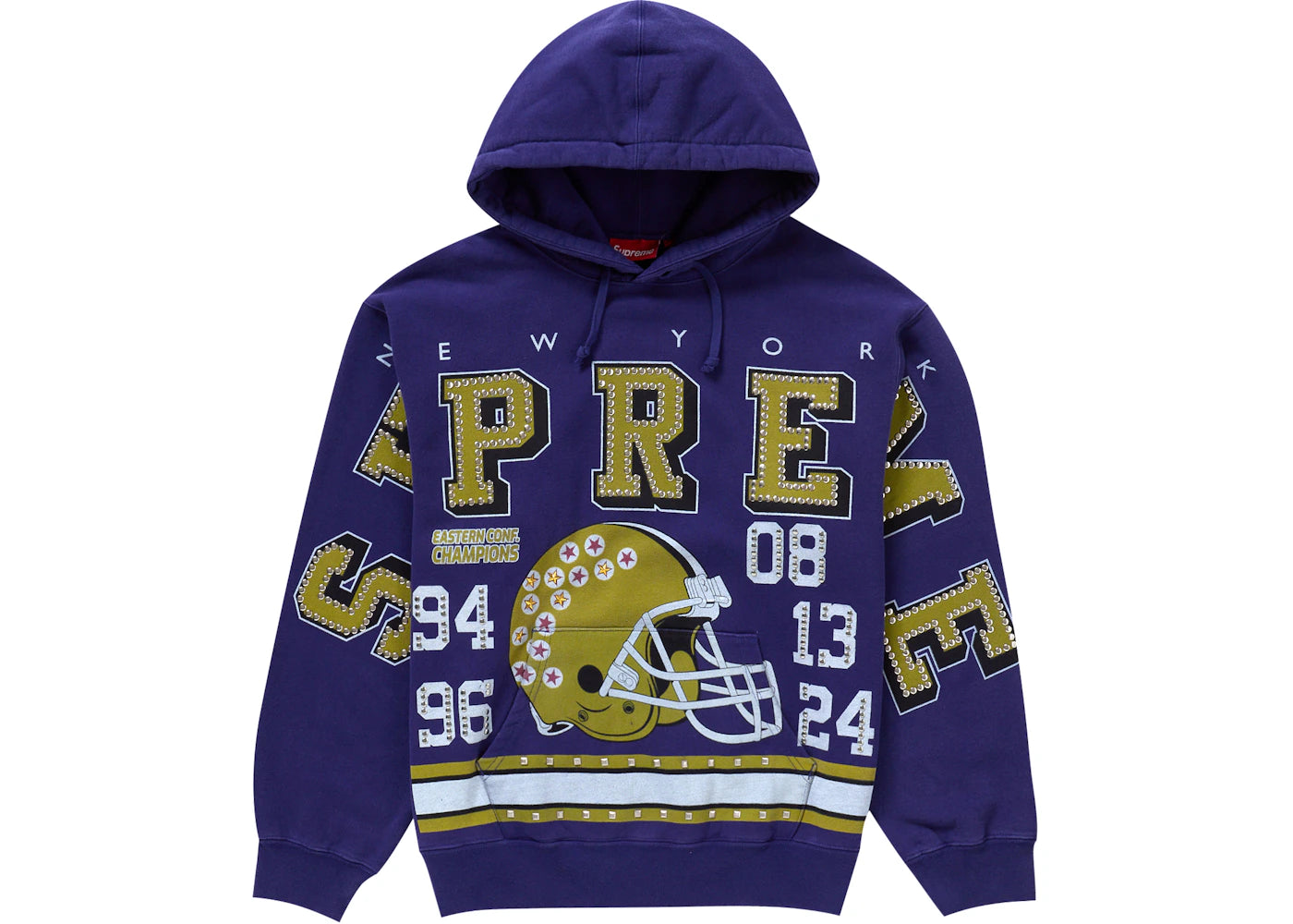 Supreme Champions Studded Hooded Sweatshirt Purple