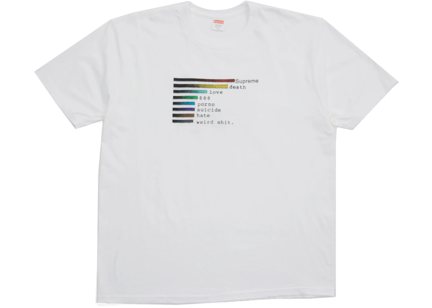 Supreme Chart Tee White