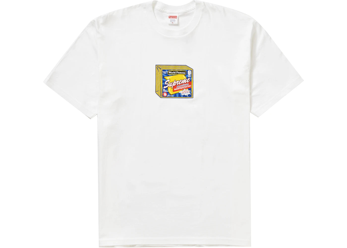 Supreme Cheese Tee White