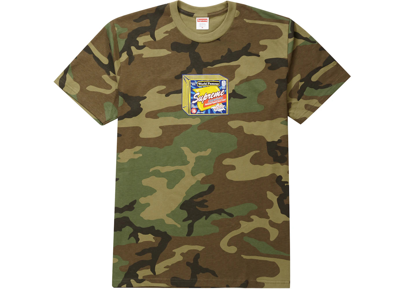 Supreme Cheese Tee Woodland Camo