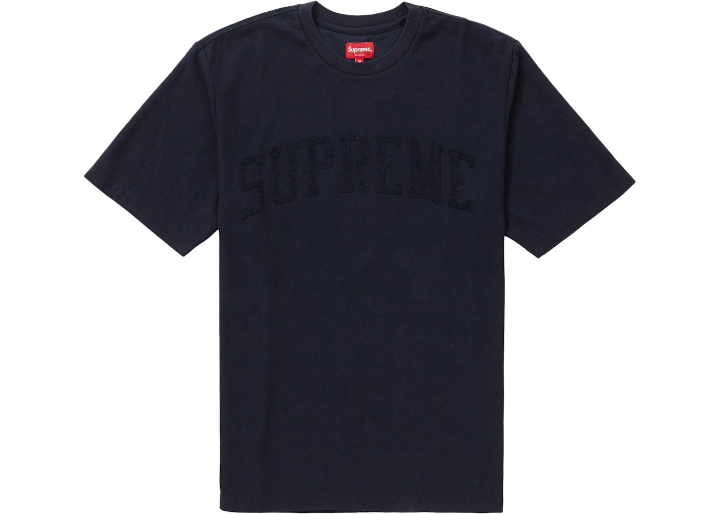 Supreme Chenille Arc Logo S/S Top Navy