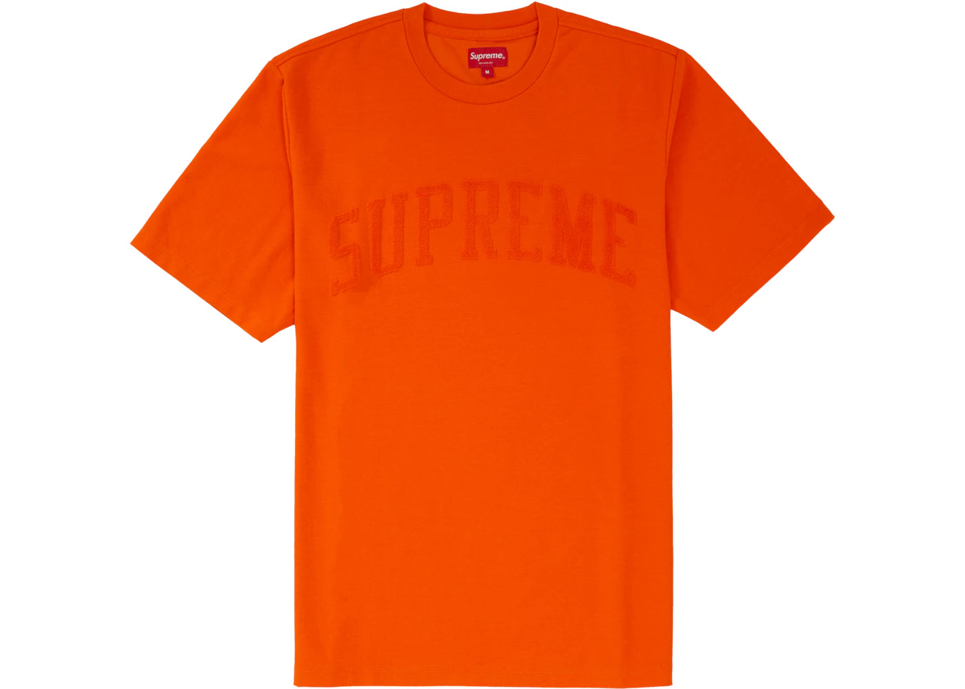 Supreme Chenille Arc Logo S/S Top Orange