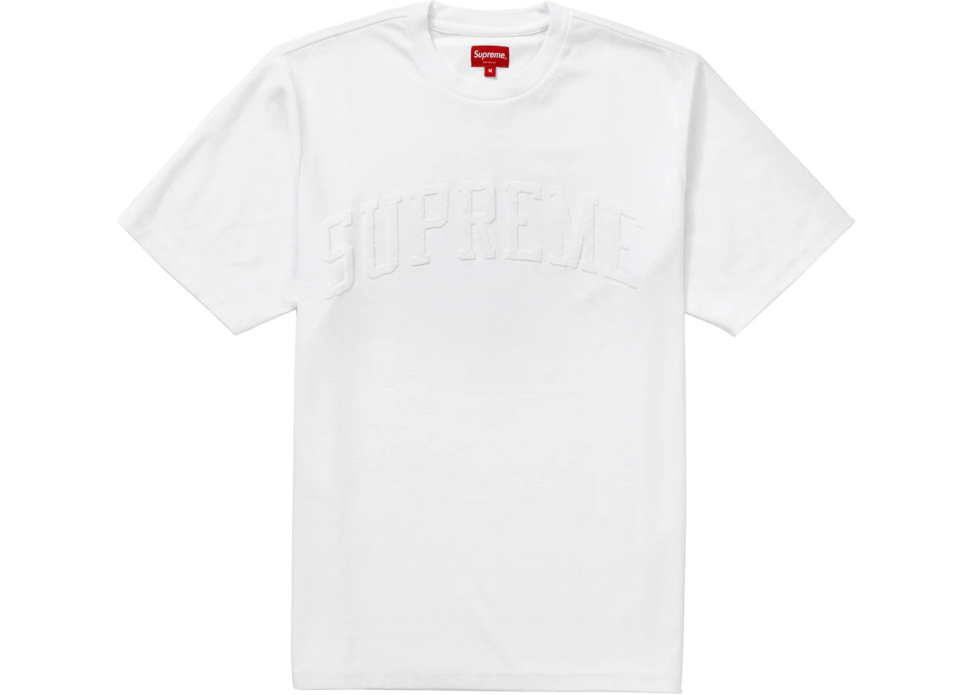 Supreme Chenille Arc Logo S/S Top White