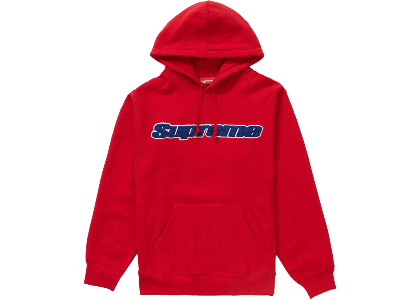 Supreme Chenille Hooded Sweatshirt Red