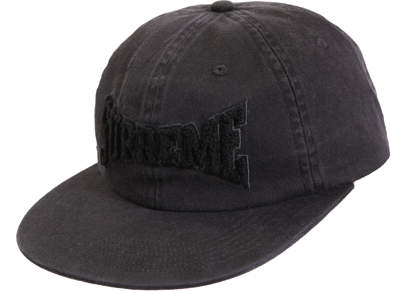Supreme Chenille Logo 6-Panel Black