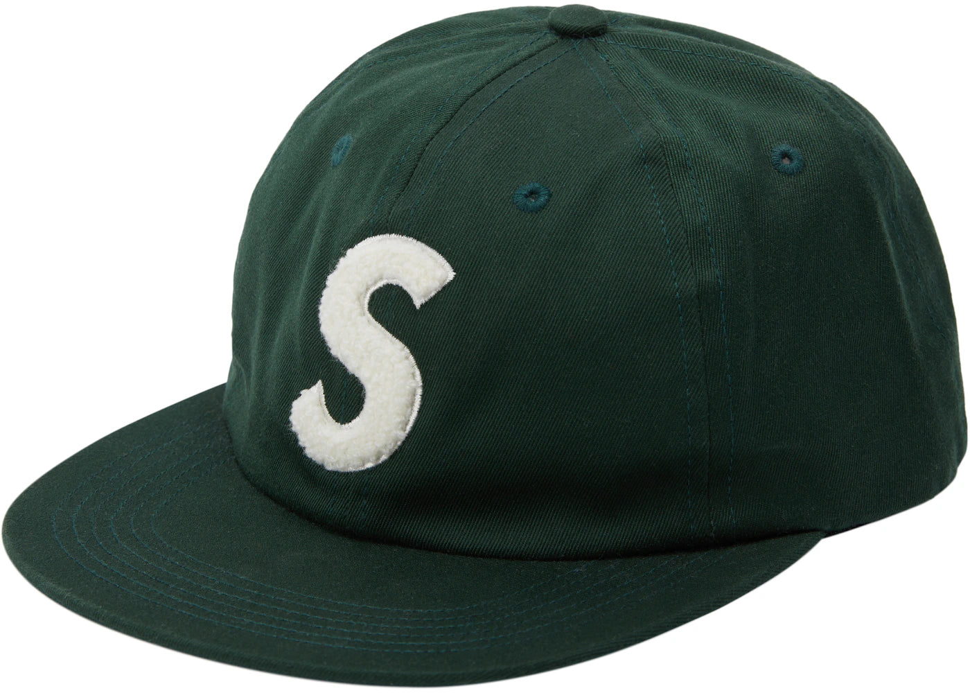 Supreme Chenille S Logo 6 Panel Dark Green