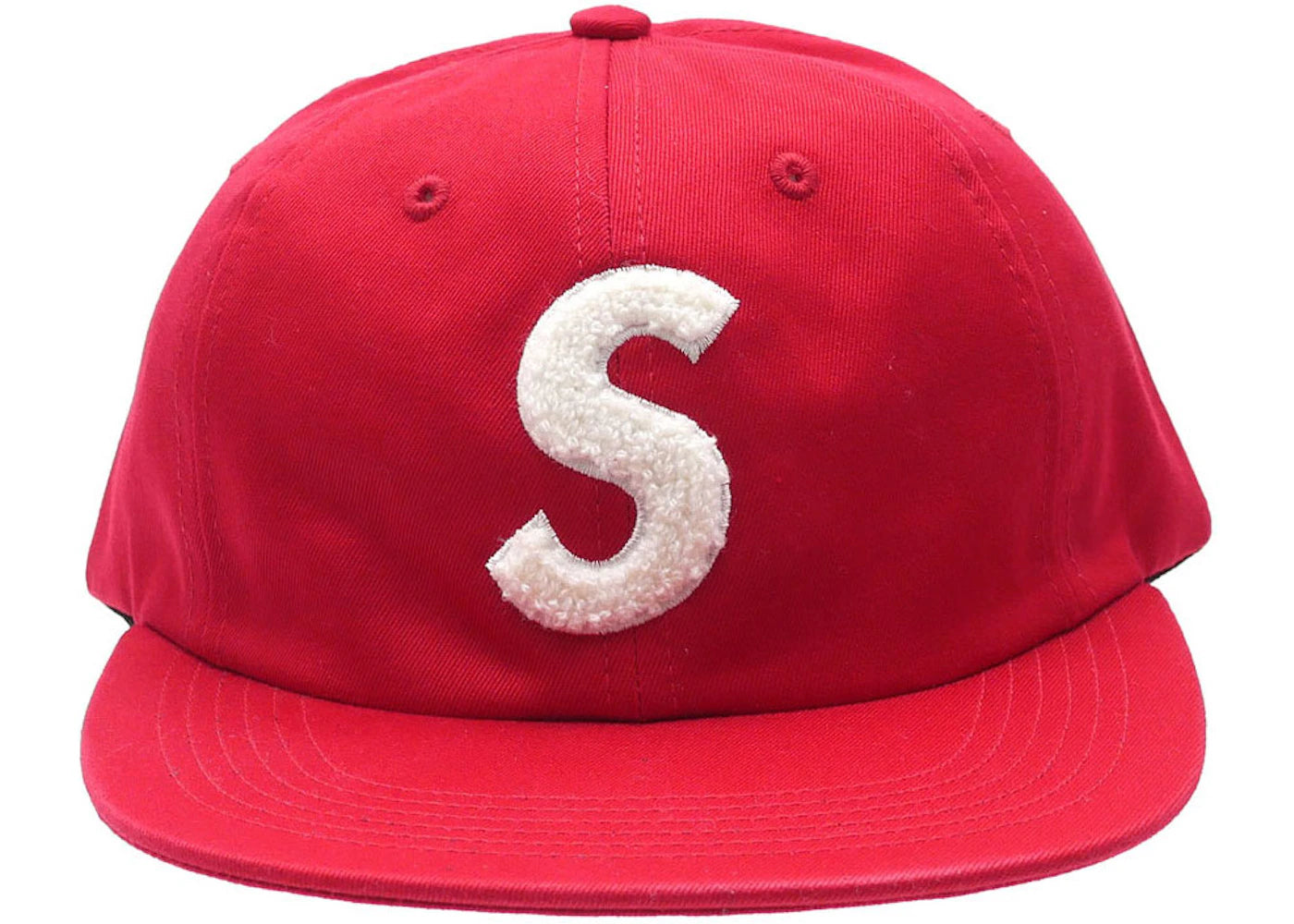 Supreme Chenille S Logo 6 Panel Red