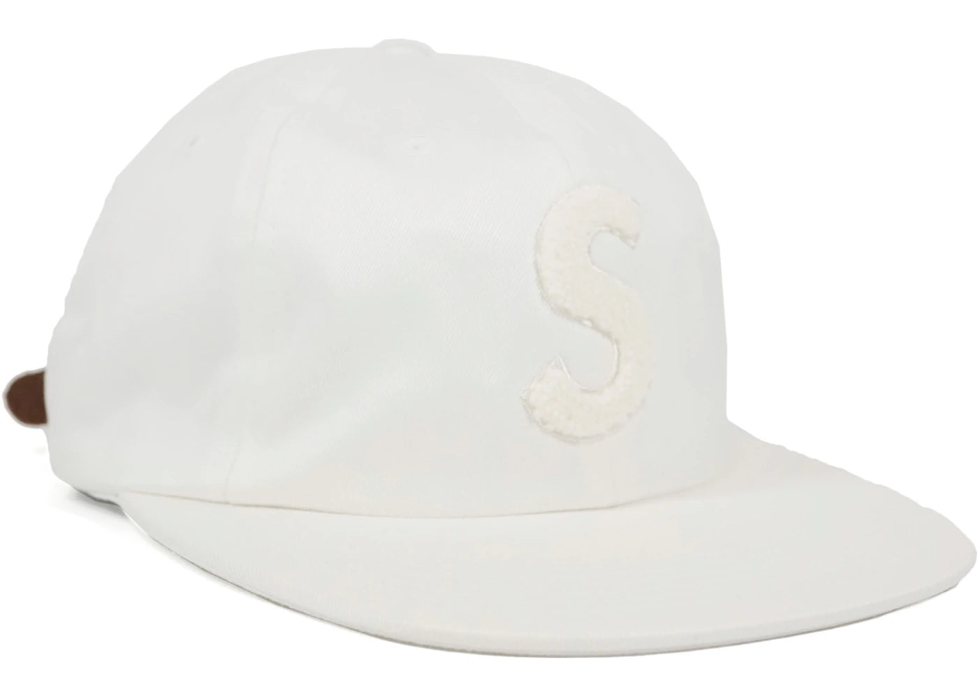 Supreme Chenille S Logo 6 Panel White