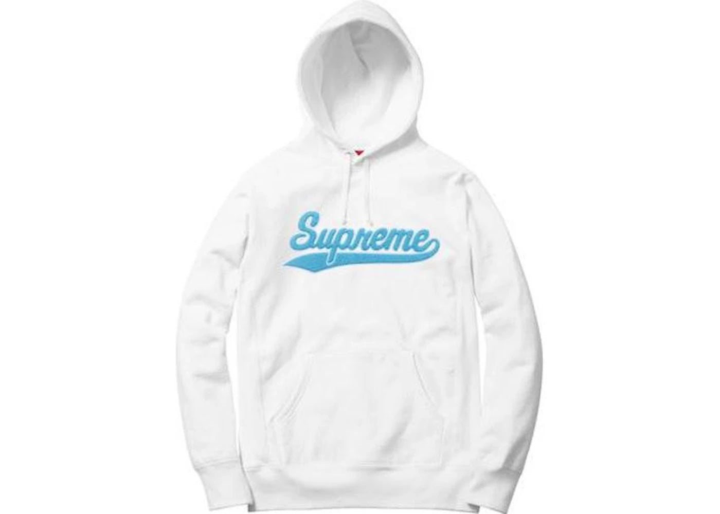 Supreme Chenille Script Hooded Sweatshirt Off White