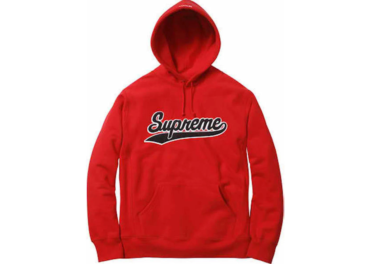 Supreme Chenille Script Hooded Sweatshirt Red