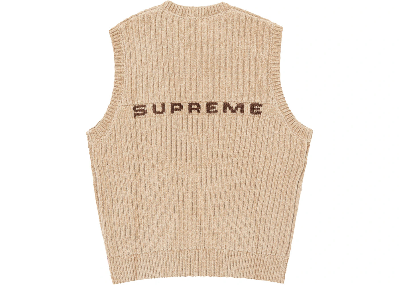 Supreme Chenille Sweater Vest Beige