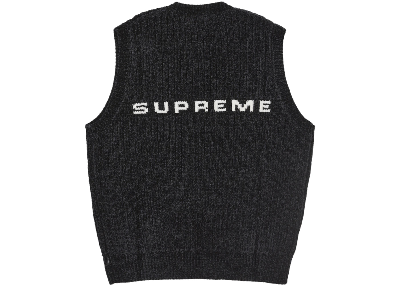 Supreme Chenille Sweater Vest Black