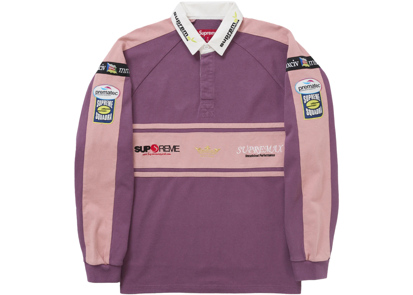 Supreme Chest Stripe Rugby Purple