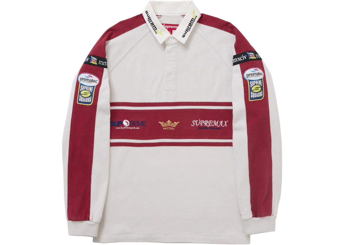 Supreme Chest Stripe Rugby Stone