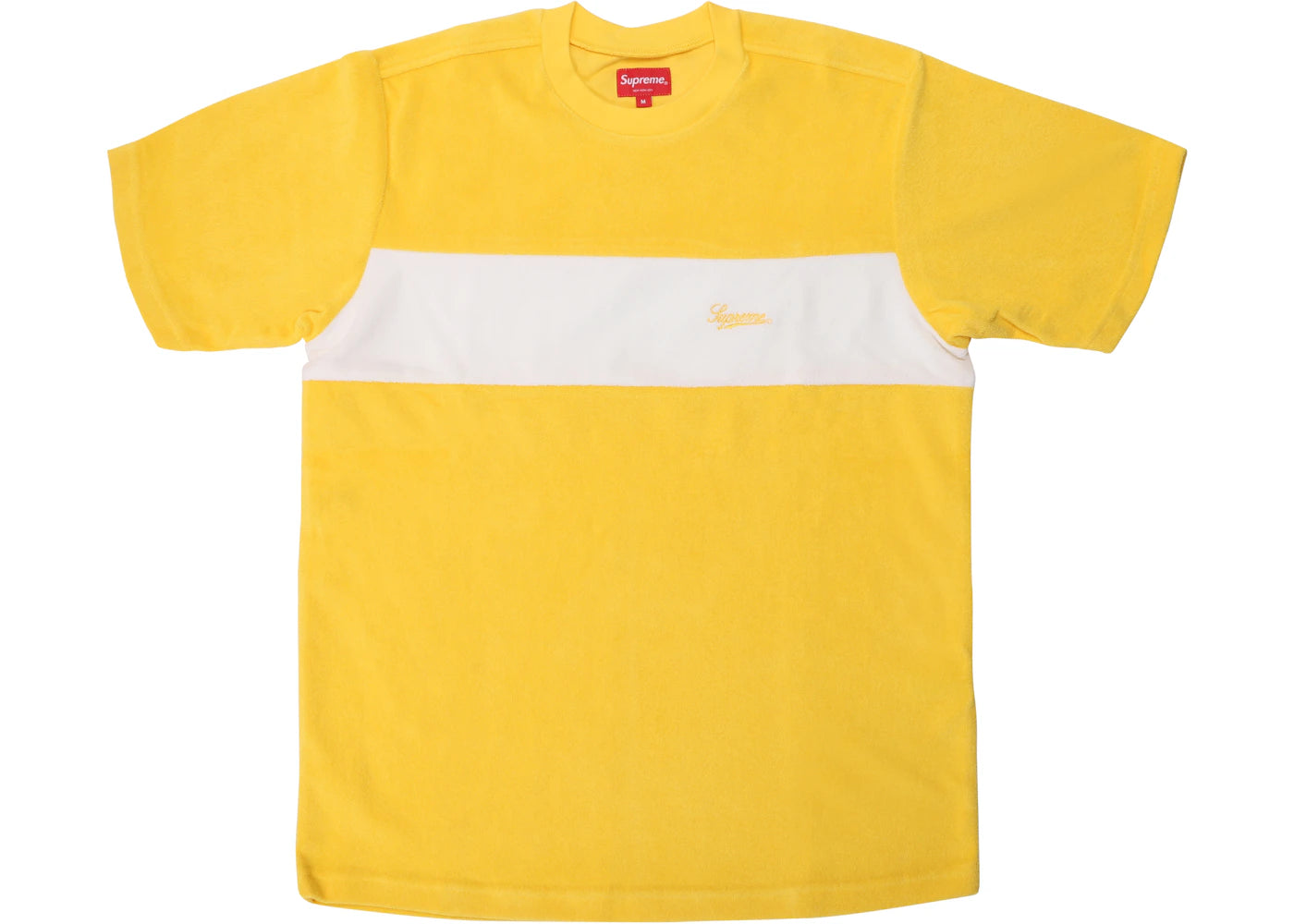 Supreme Chest Stripe Terry Top Yellow