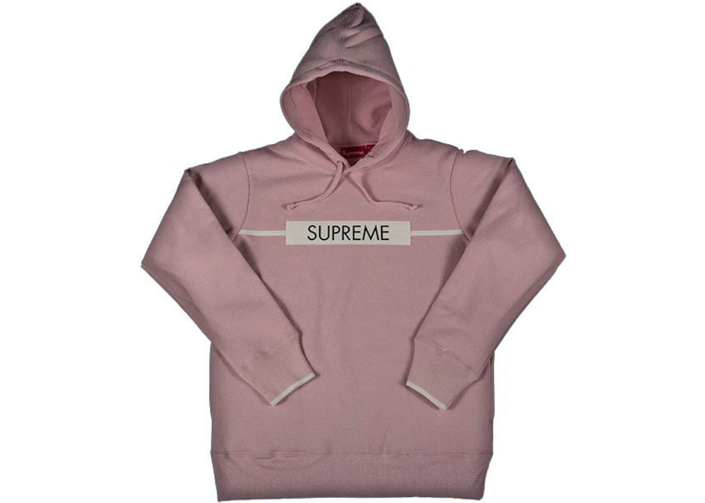 Supreme Chest Twill Tape Hooded Sweatshirt Dust Lavender