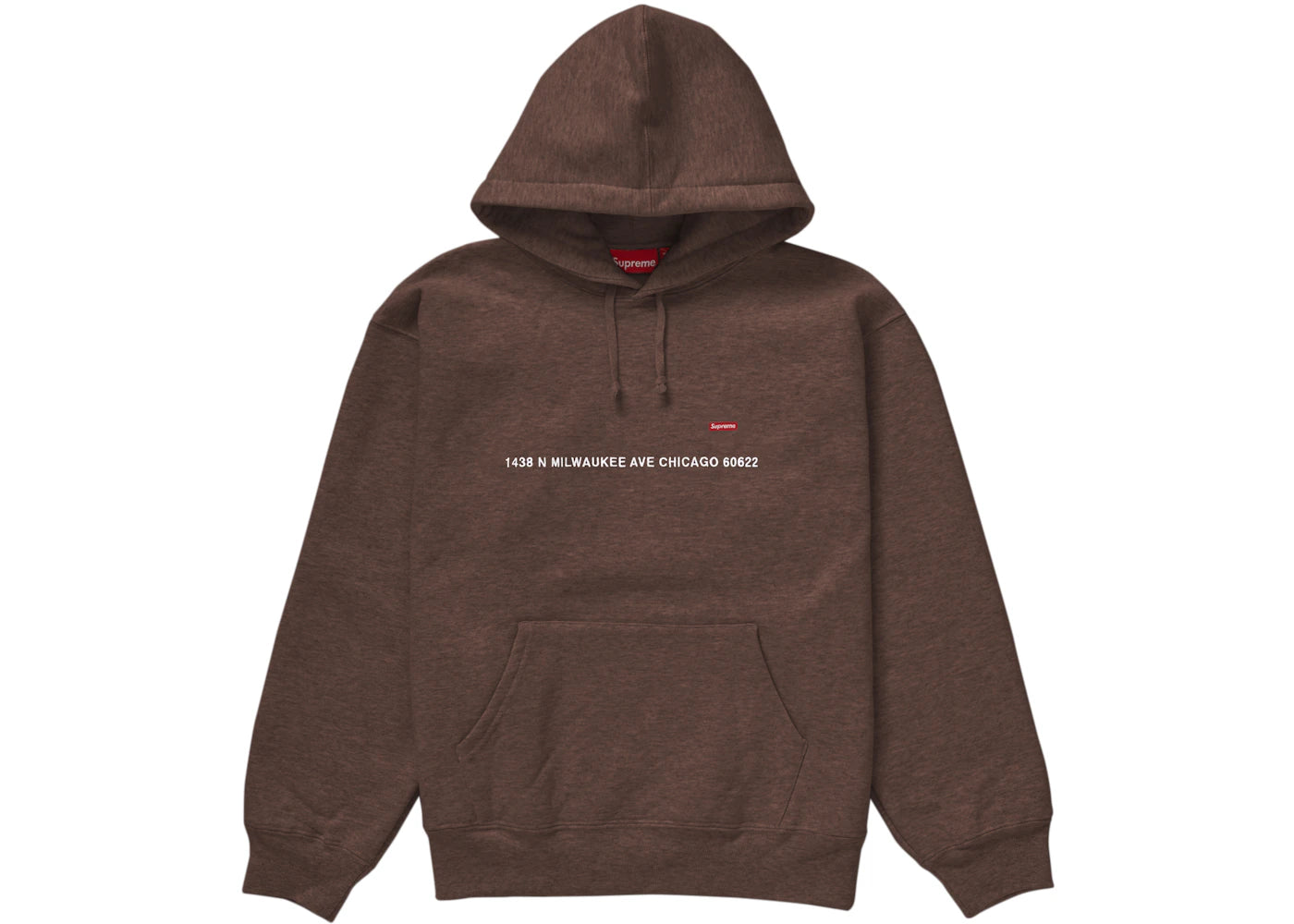 Supreme Small Box Hooded Sweatshirt (Chicago Shop) Dark Brown