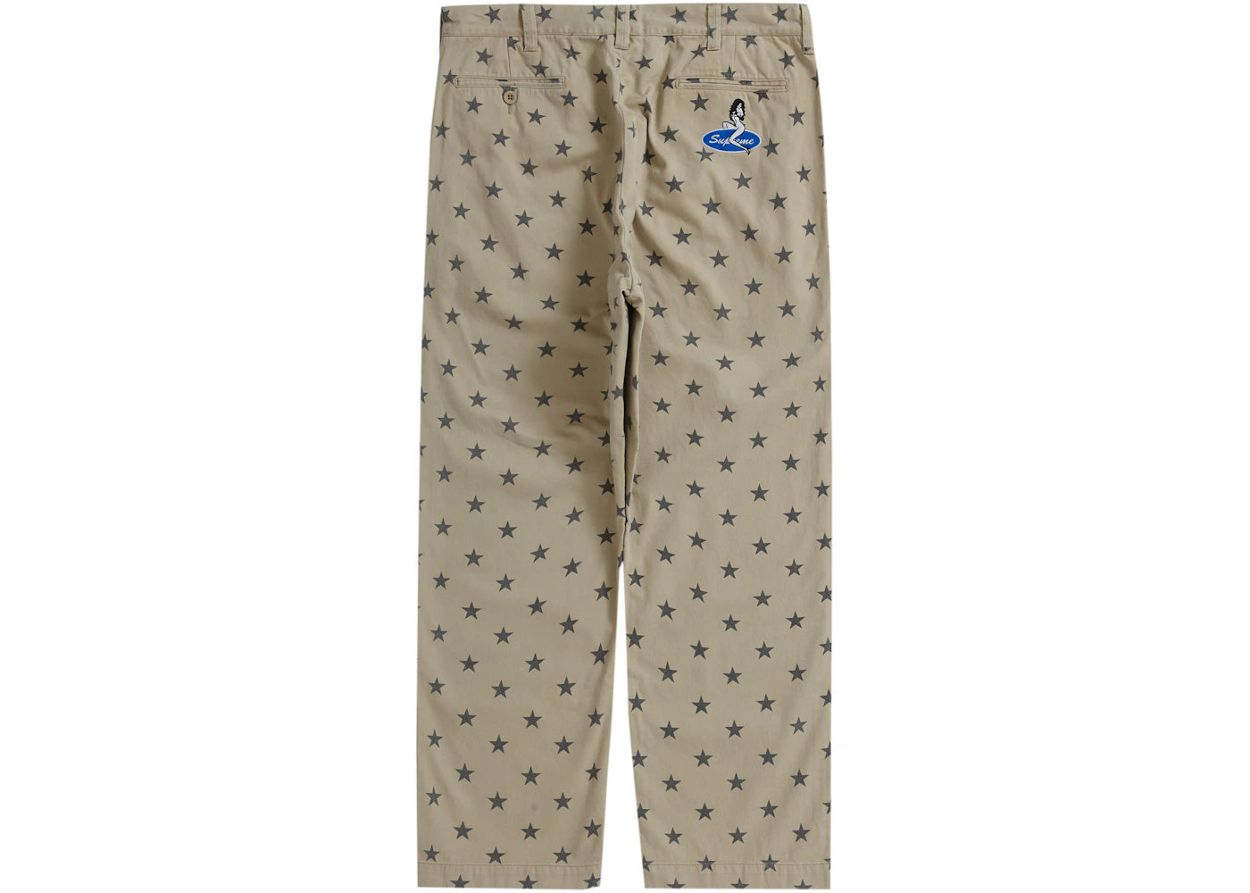 Supreme Chino Pant Khaki Stars