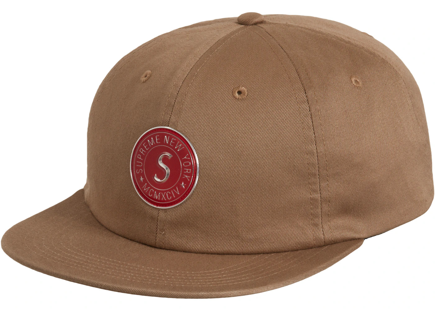 Supreme Chino Twill Gel S Logo 6-Panel Tan