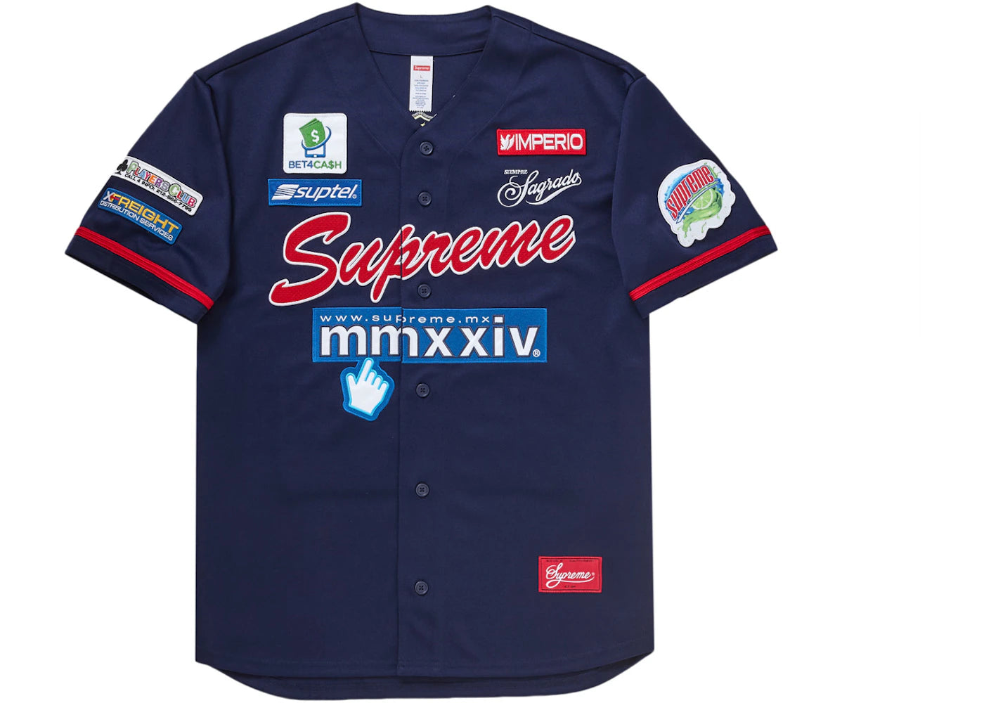 Supreme Chosen One Baseball Jersey Navy