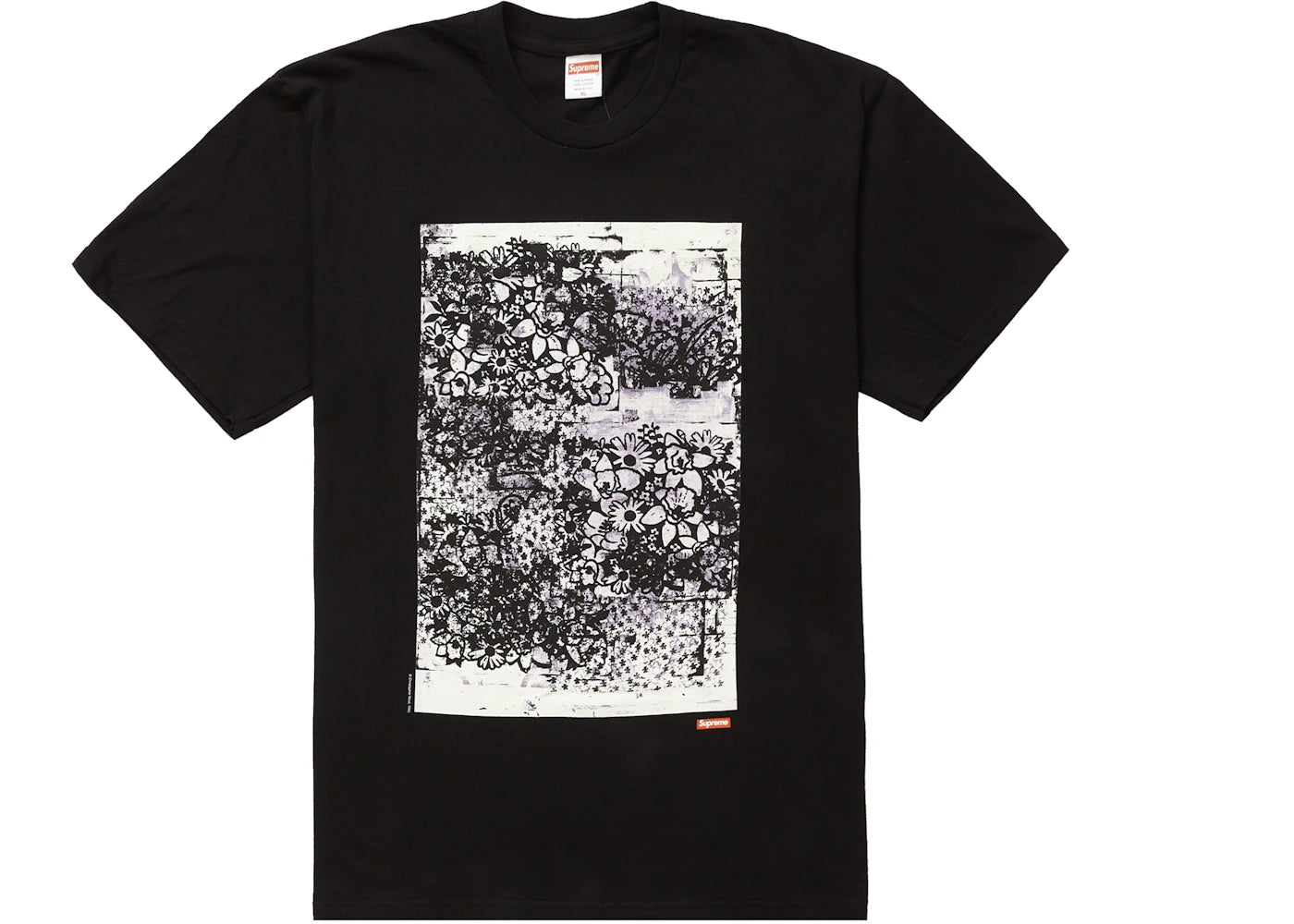 Supreme Christopher Wool 1995 Tee Black