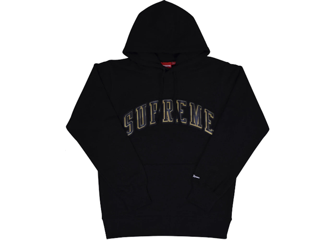 Supreme Chrome Arc Hooded Pullover Black