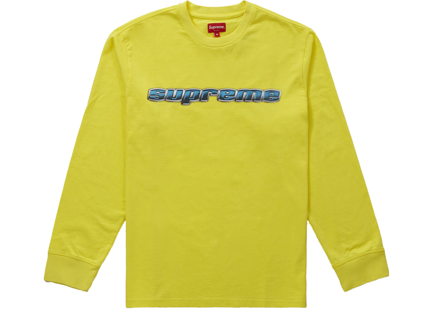 Supreme Chrome Logo L/S Top Yellow