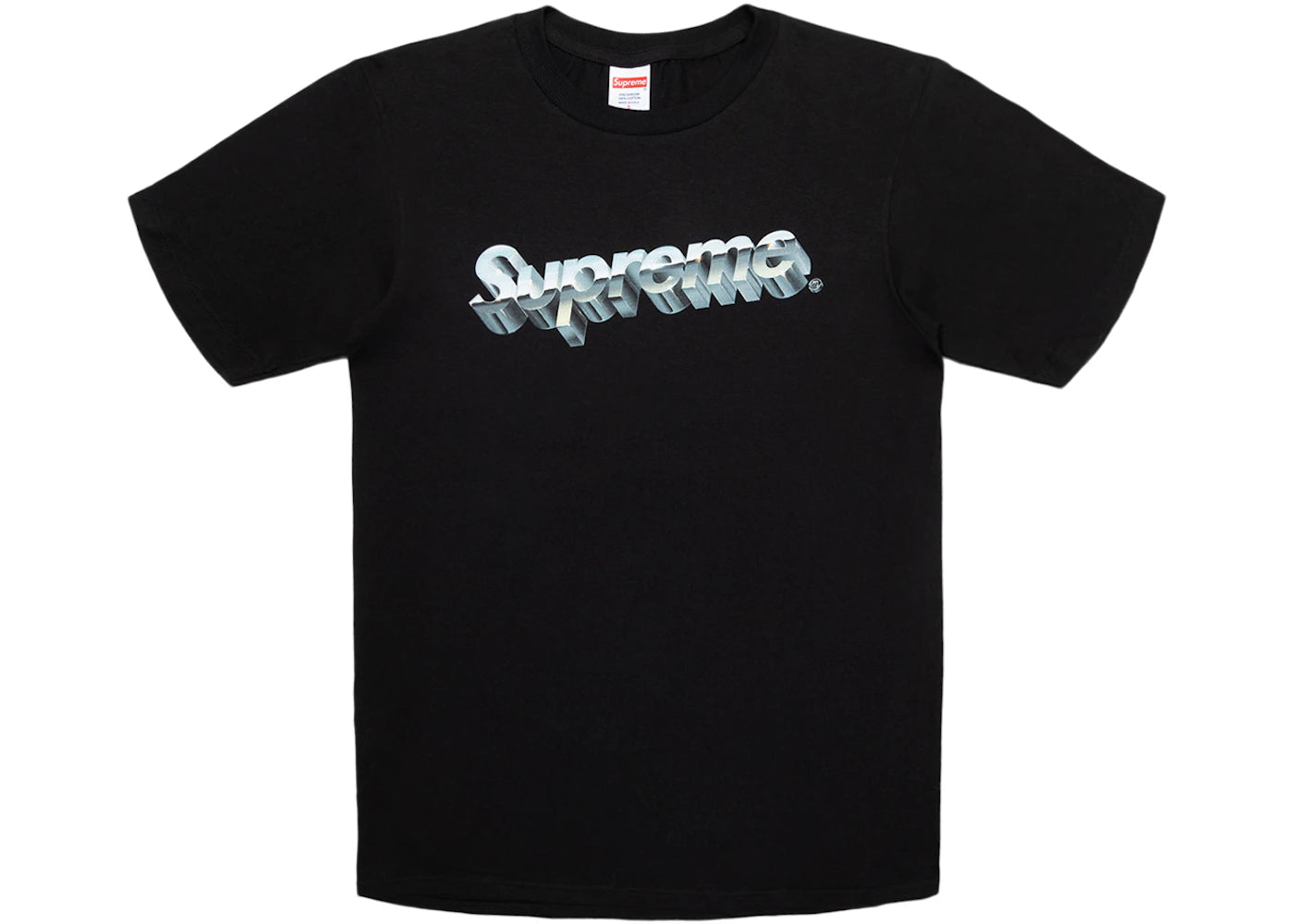 Supreme Chrome Logo Tee Black