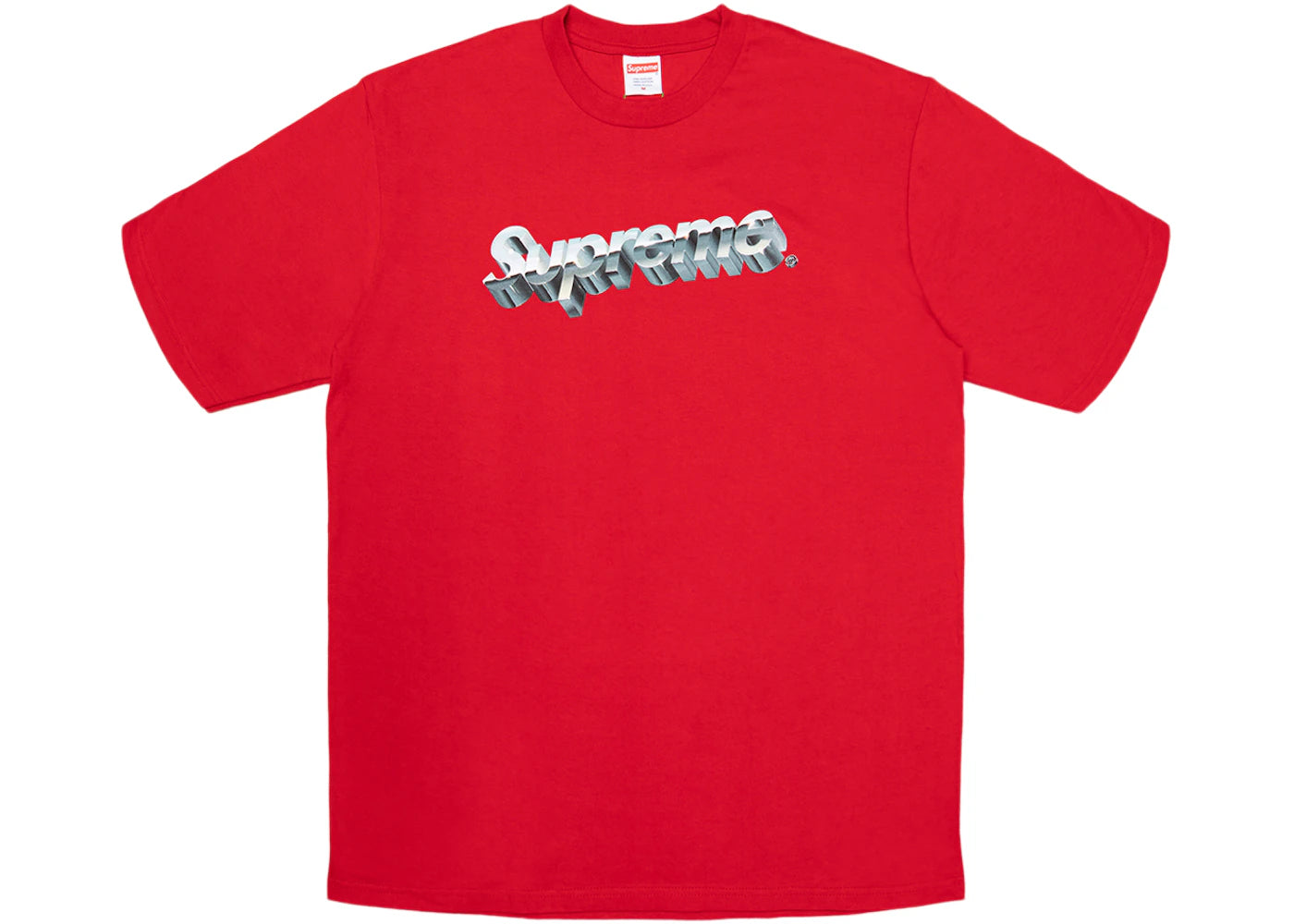 Supreme Chrome Logo Tee Red