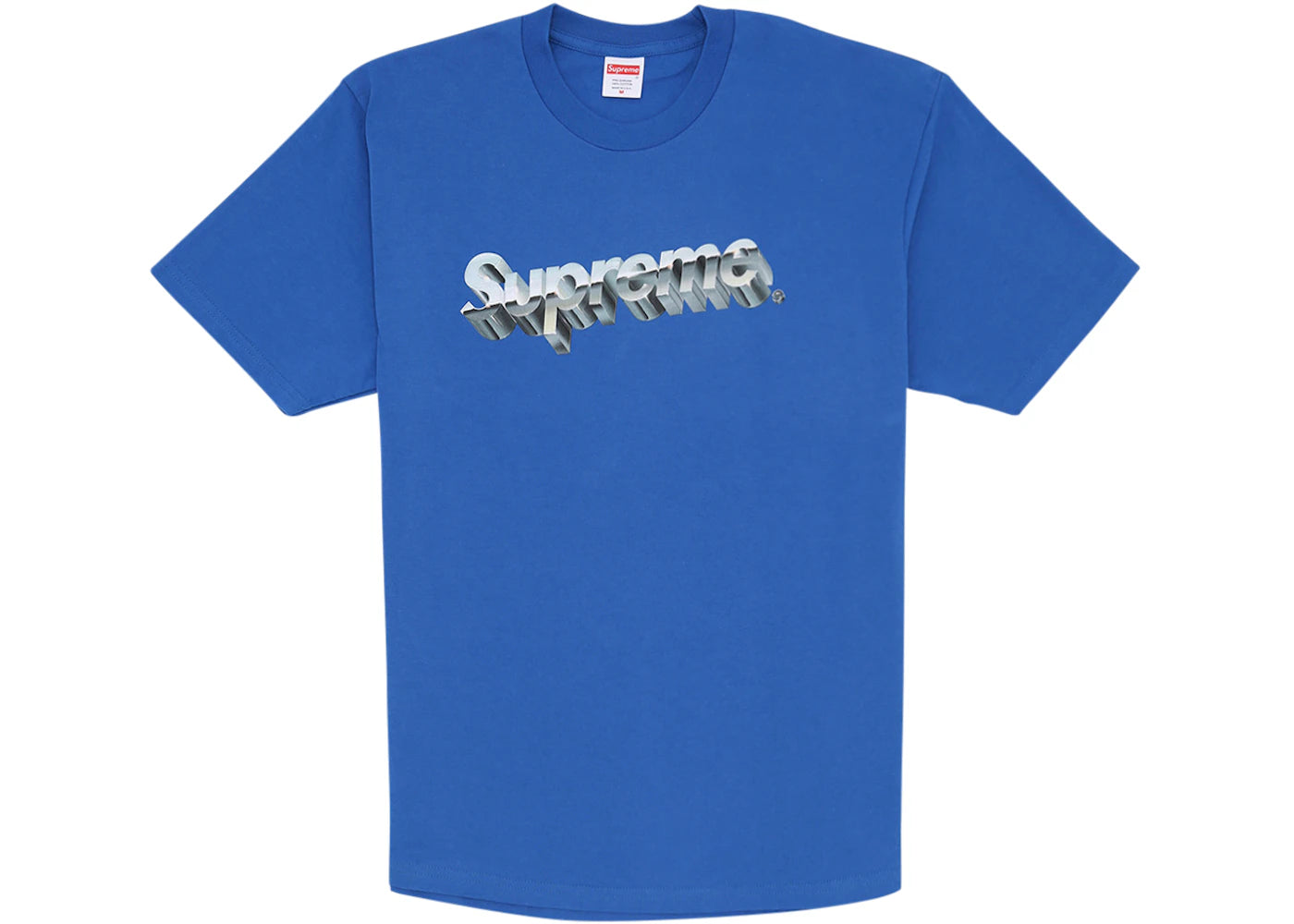 Supreme Chrome Logo Tee Royal