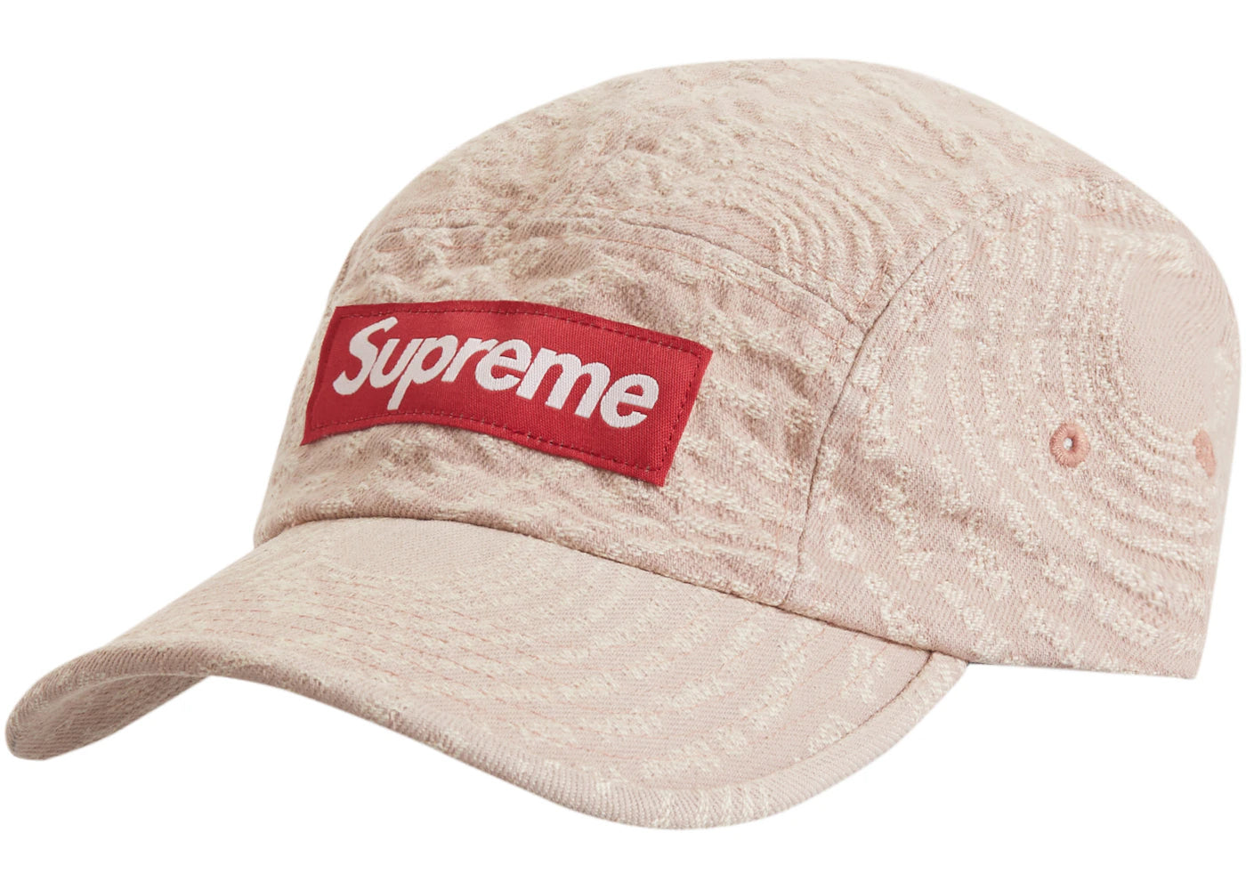 Supreme Circles Jacquard Denim Camp Cap Brown