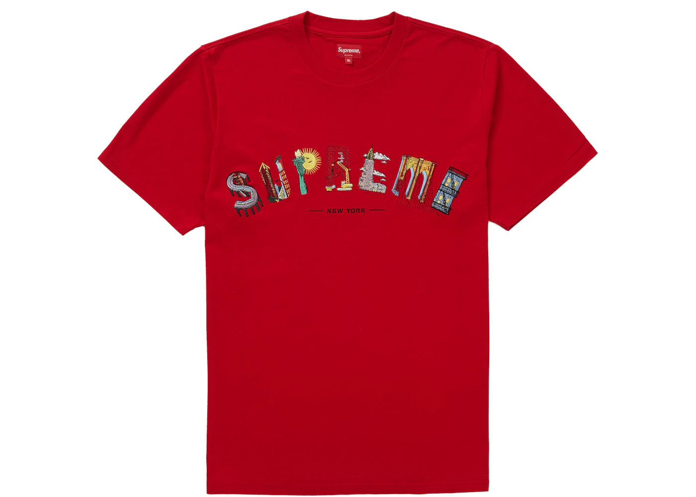 Supreme City Arc Tee Red