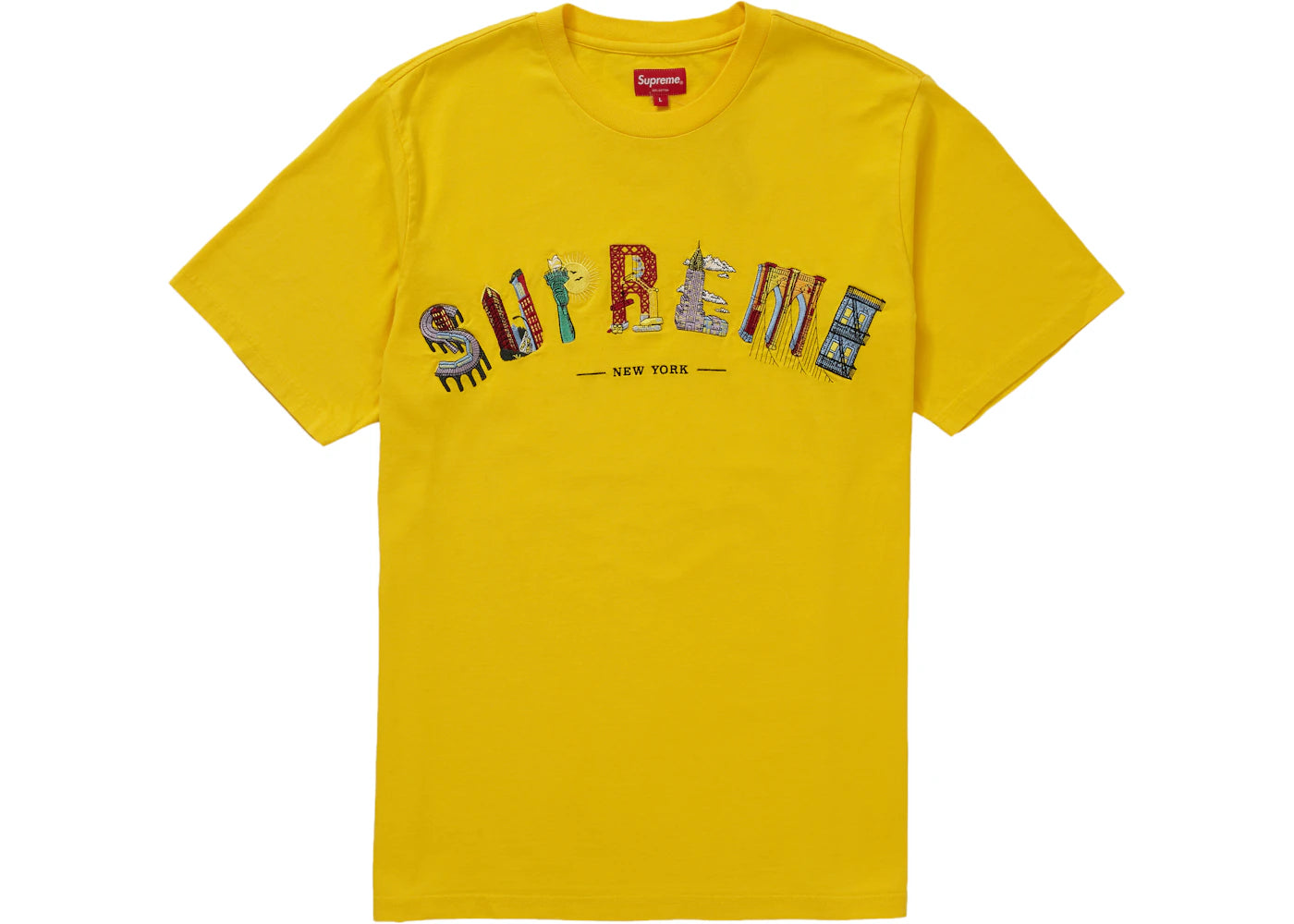 Supreme City Arc Tee Yellow