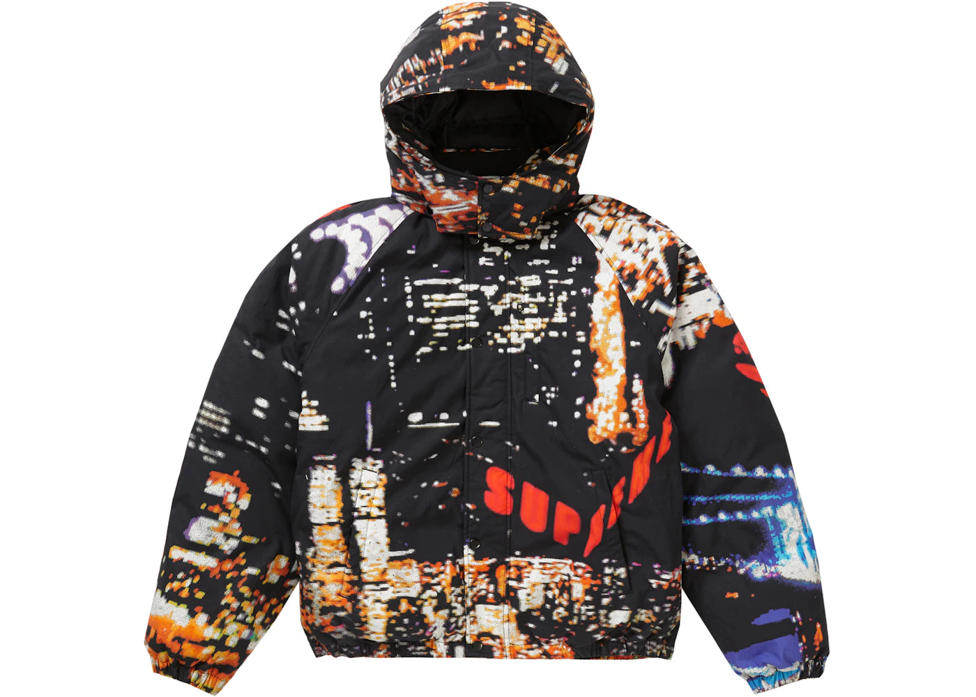Supreme City Lights Puffy Jacket Black