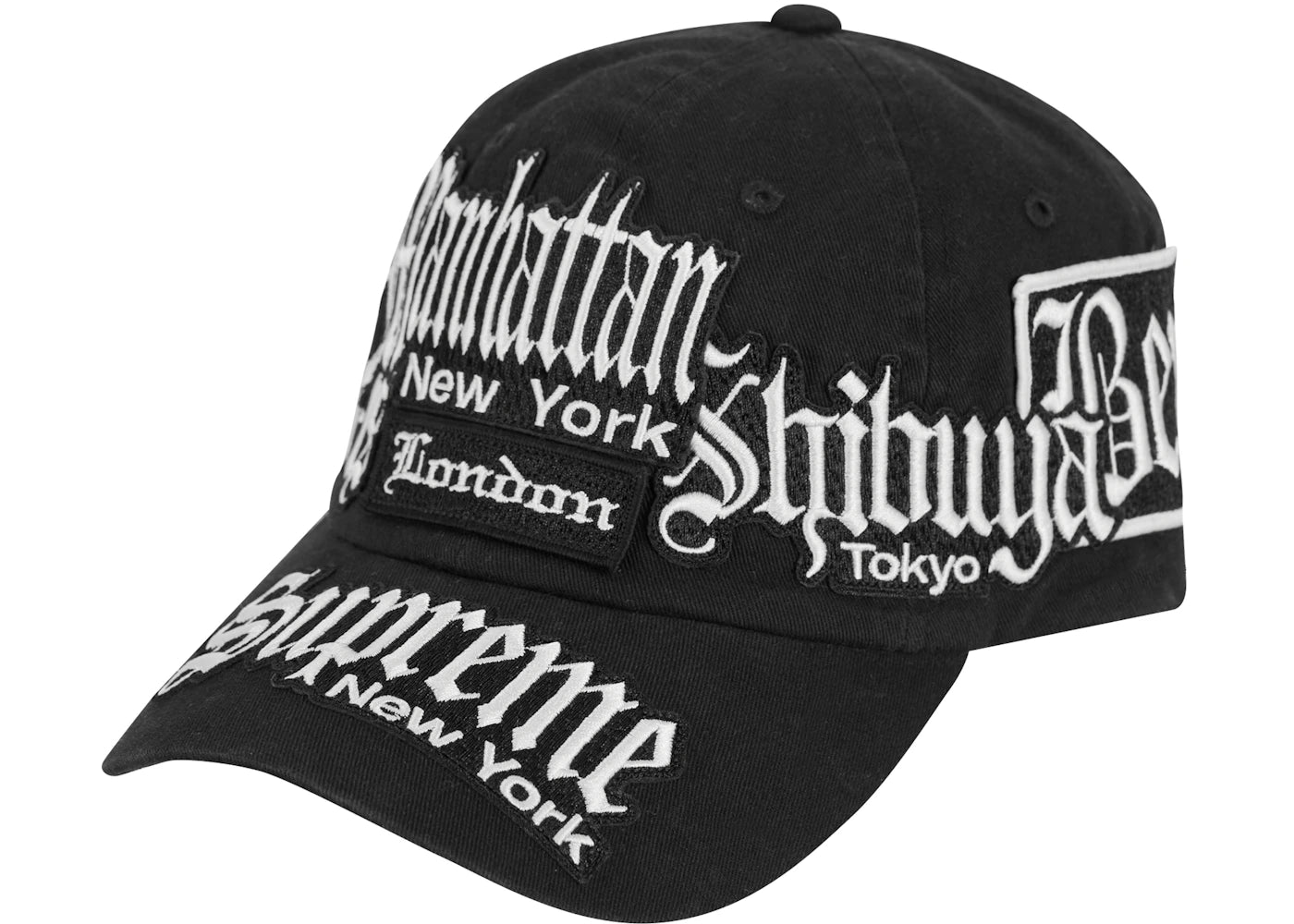 Supreme City Patches 6-Panel Black