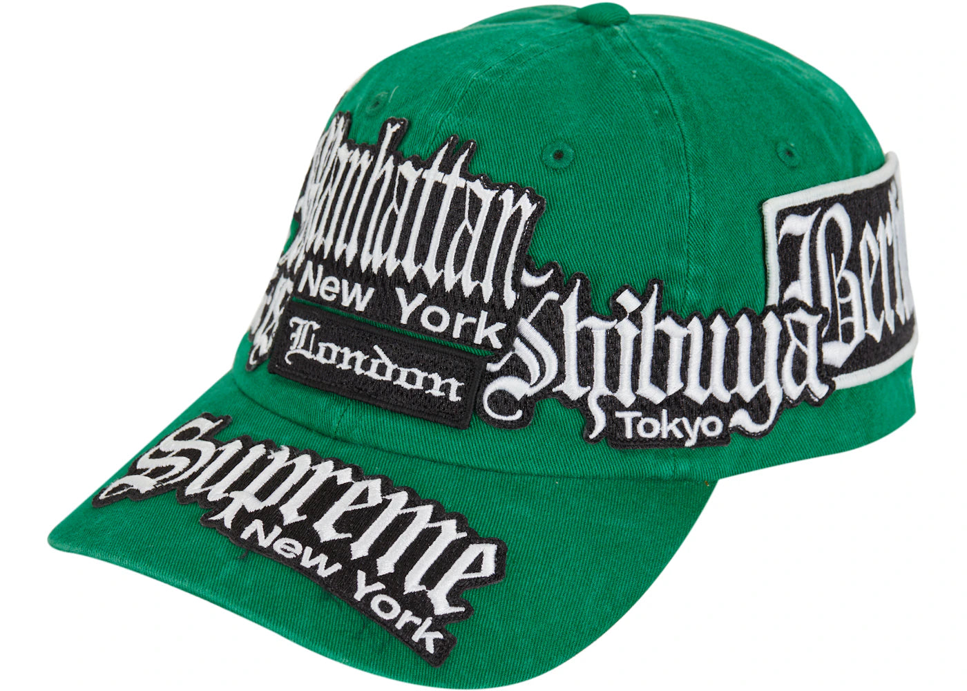 Supreme City Patches 6-Panel Green