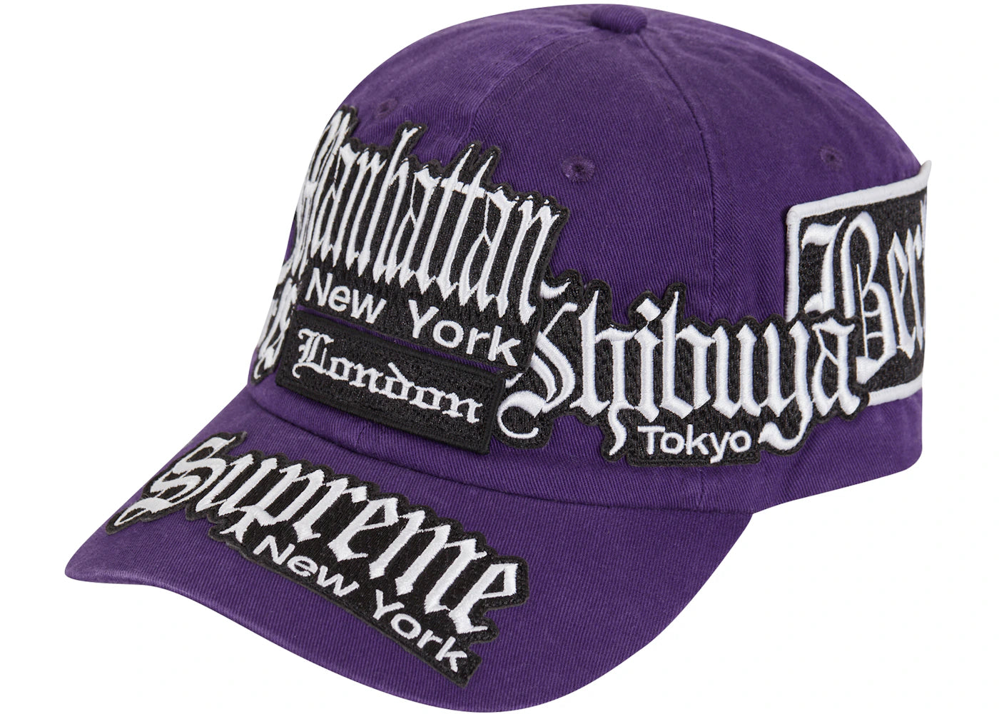 Supreme City Patches 6-Panel Purple