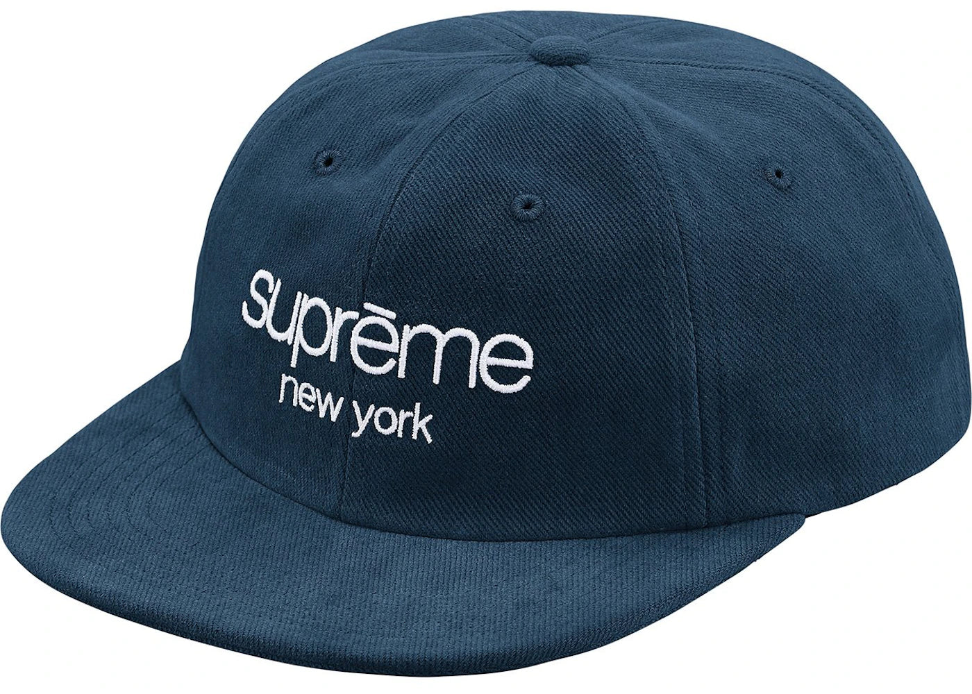 Supreme Classic Logo 6-Panel (SS18) Navy