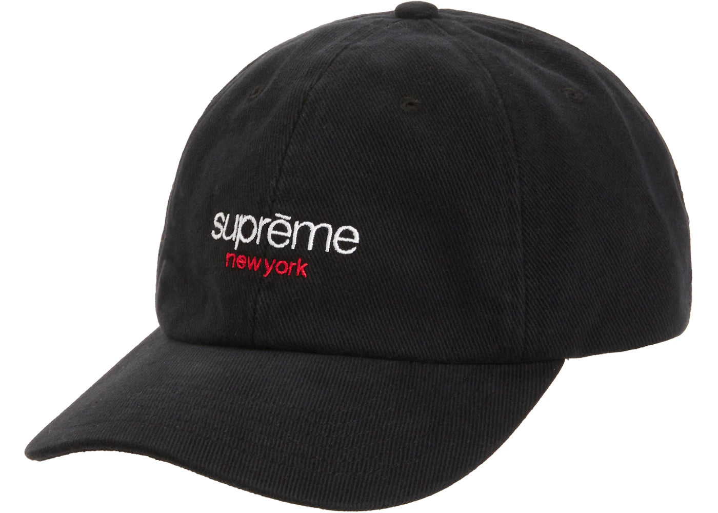 Supreme Classic Logo 6-Panel (SS21) Black