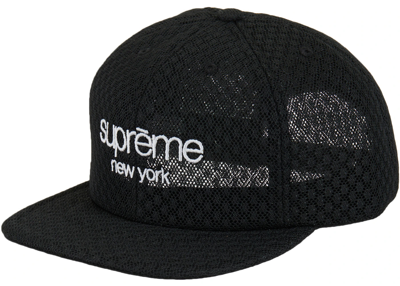 Supreme Classic Logo Air Mesh 6-Panel Black