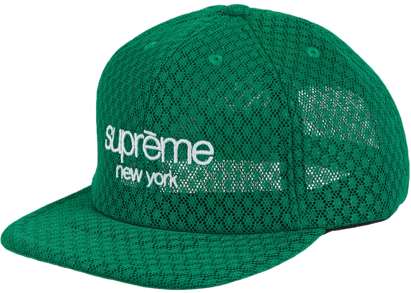 Supreme Classic Logo Air Mesh 6-Panel Green